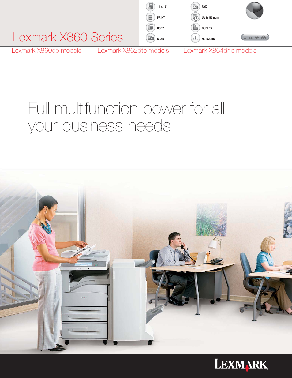 Lexmark X860 User Manual | 8 pages