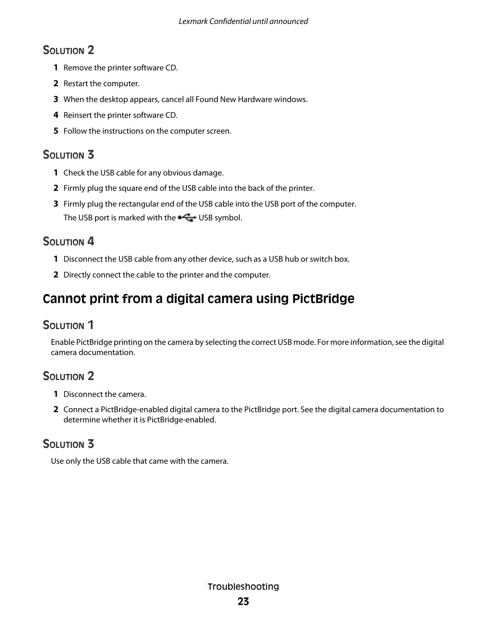 Lexmark P200 User Manual | Page 23 / 35