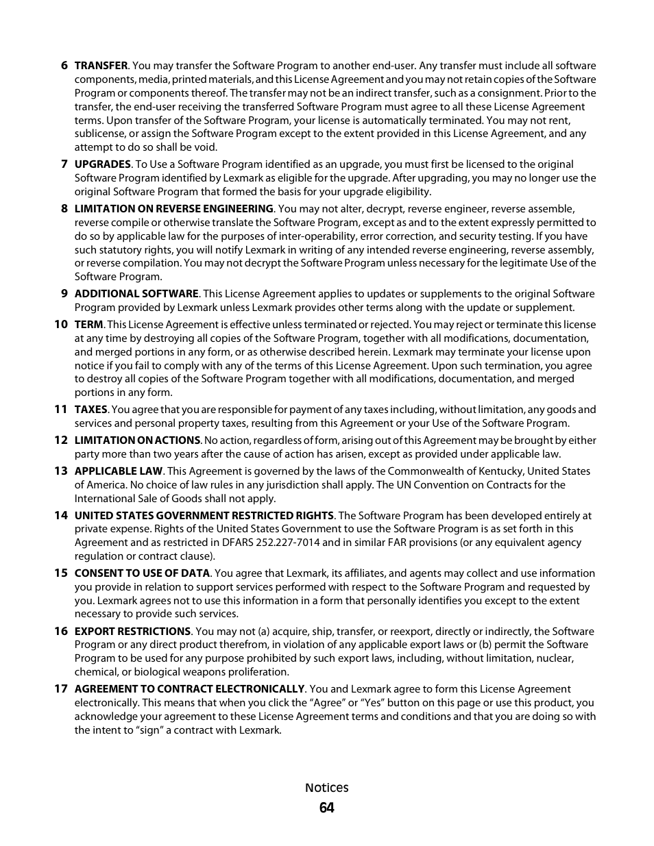 Lexmark 2600 SERIES 4433 User Manual | Page 64 / 74