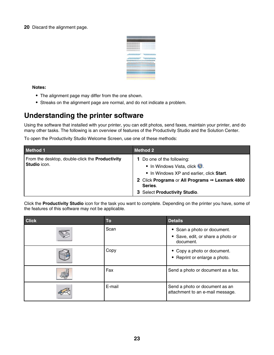 Understanding the printer software | Lexmark 4800 Series User Manual | Page 23 / 176