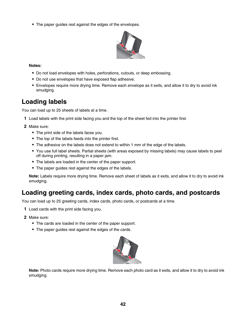 Loading labels | Lexmark 4800 Series User Manual | Page 42 / 176