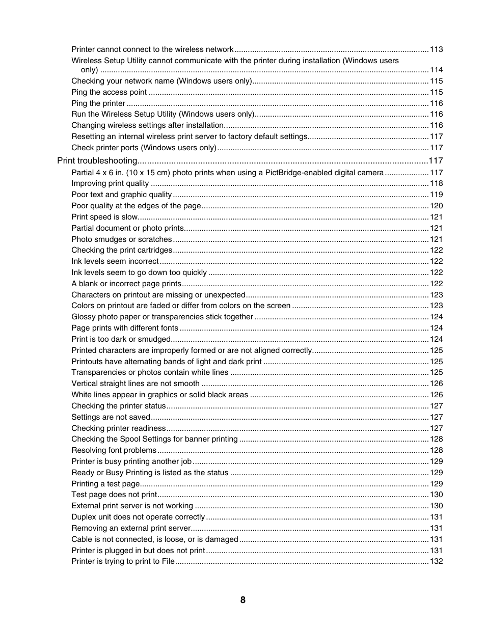 Lexmark 4800 Series User Manual | Page 8 / 176