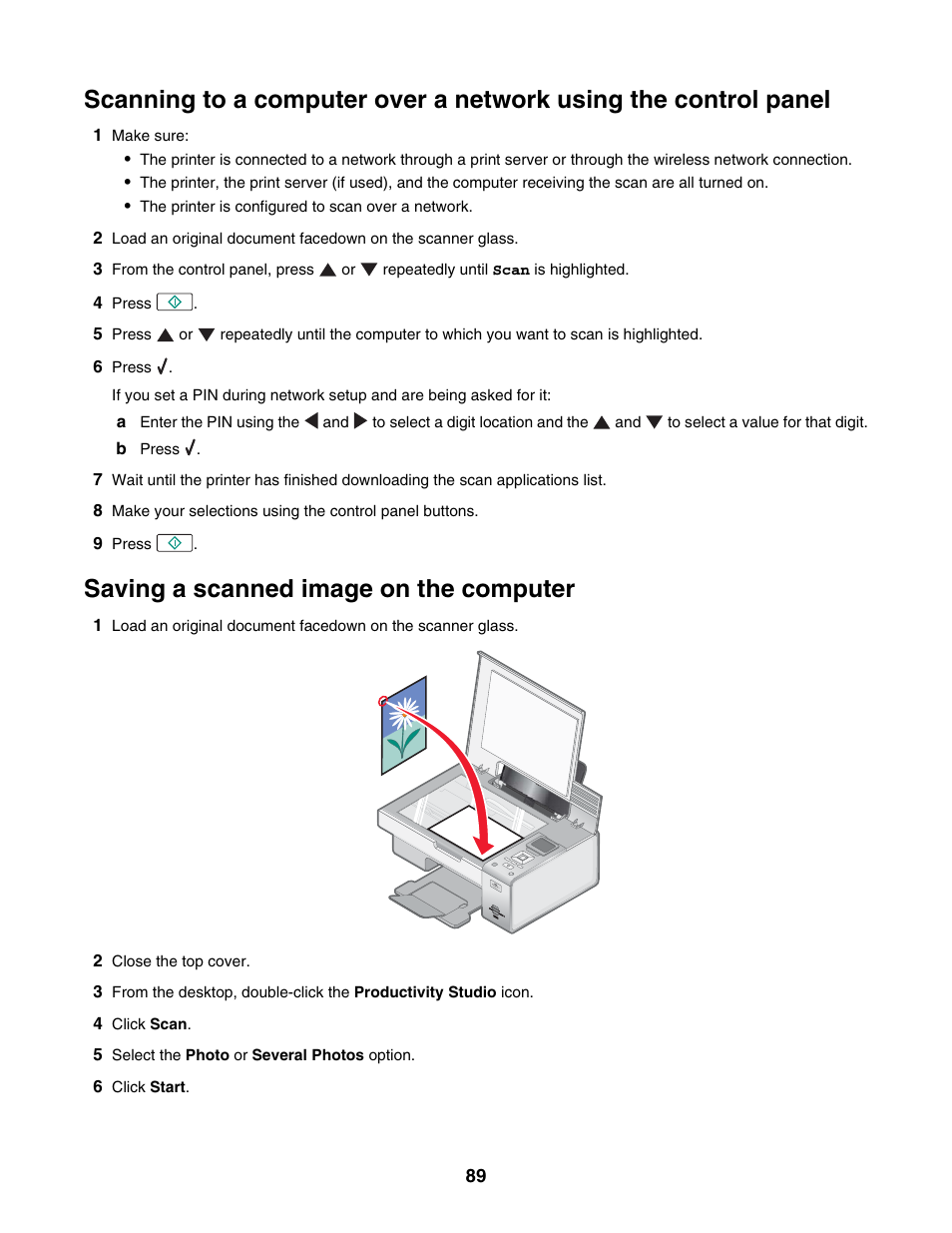 Saving a scanned image on the computer | Lexmark 4800 Series User Manual | Page 89 / 176