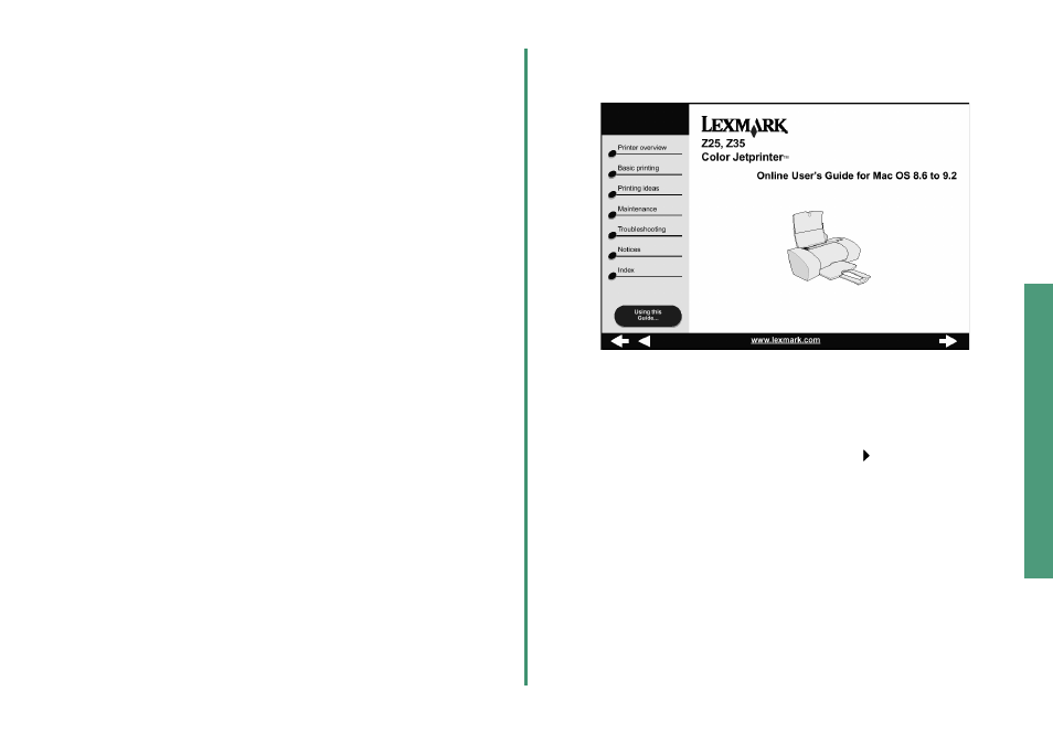 Printing from mac os 8.6 to 9.2 | Lexmark Z25 User Manual | Page 15 / 24