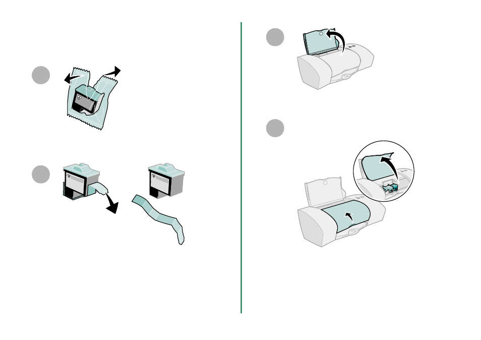 Step 5: install the print cartridges, Step 5, Install the print cartridges | Lexmark Z25 User Manual | Page 6 / 24