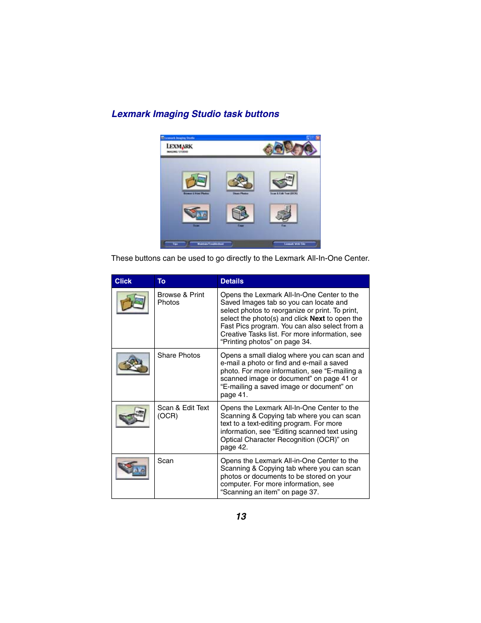 Lexmark 2300 Series User Manual | Page 13 / 77
