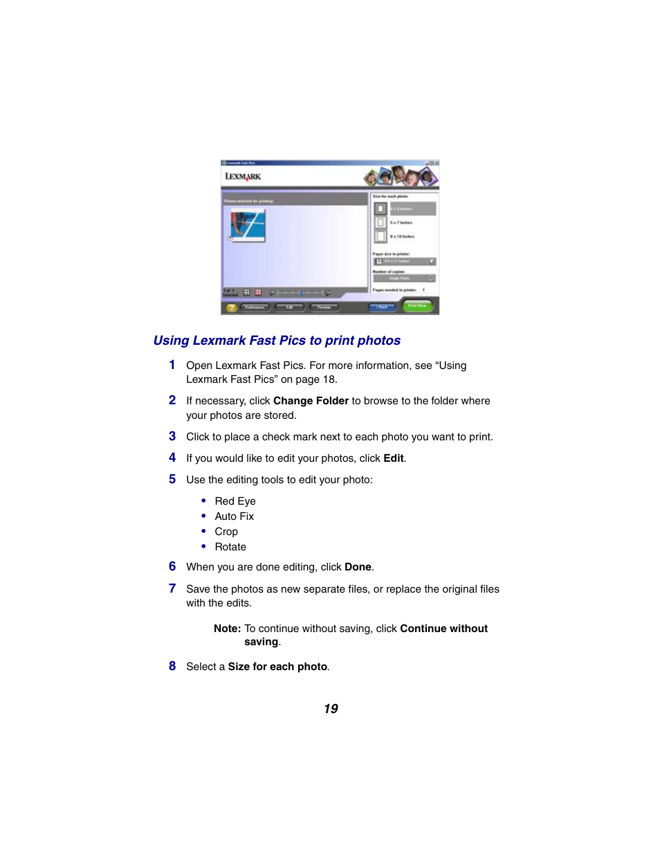 Lexmark 2300 Series User Manual | Page 19 / 77