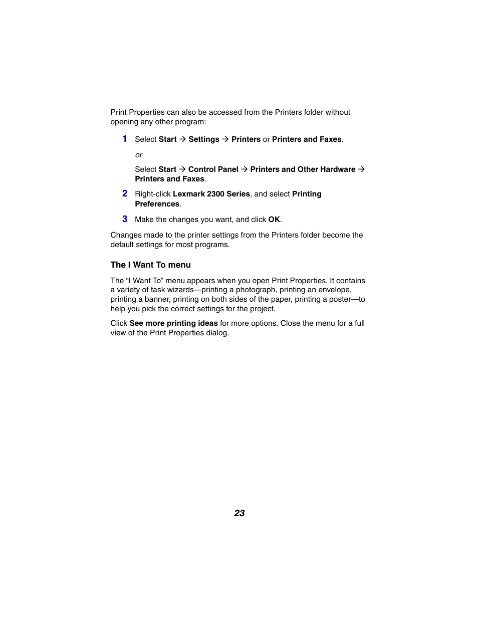 Lexmark 2300 Series User Manual | Page 23 / 77