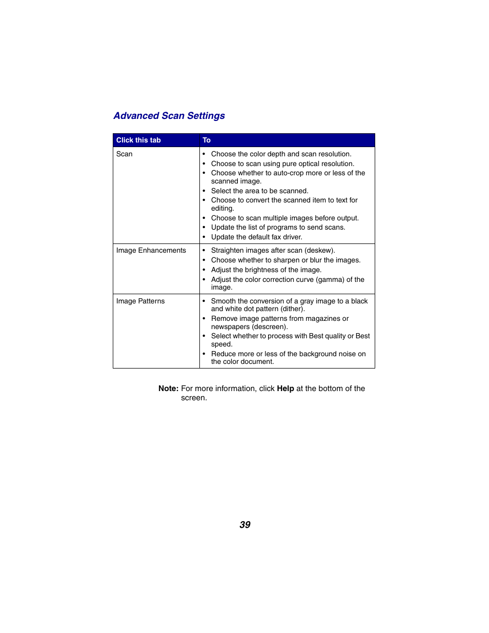 Lexmark 2300 Series User Manual | Page 39 / 77