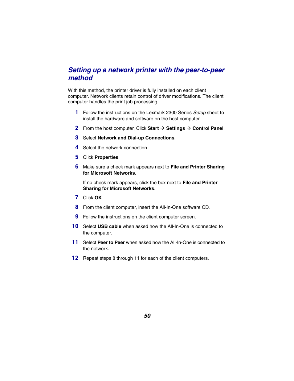Lexmark 2300 Series User Manual | Page 50 / 77