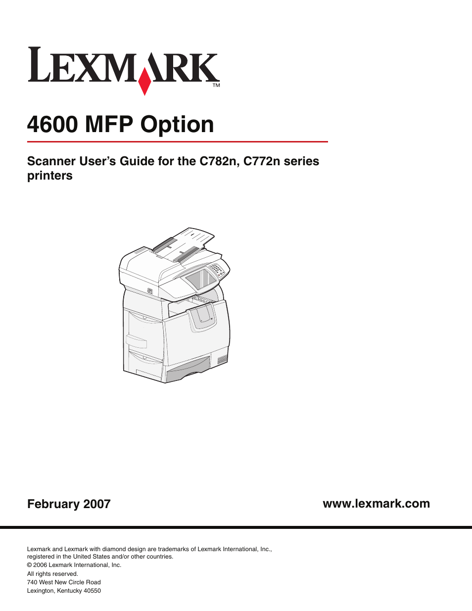 Lexmark C77x User Manual | 114 pages