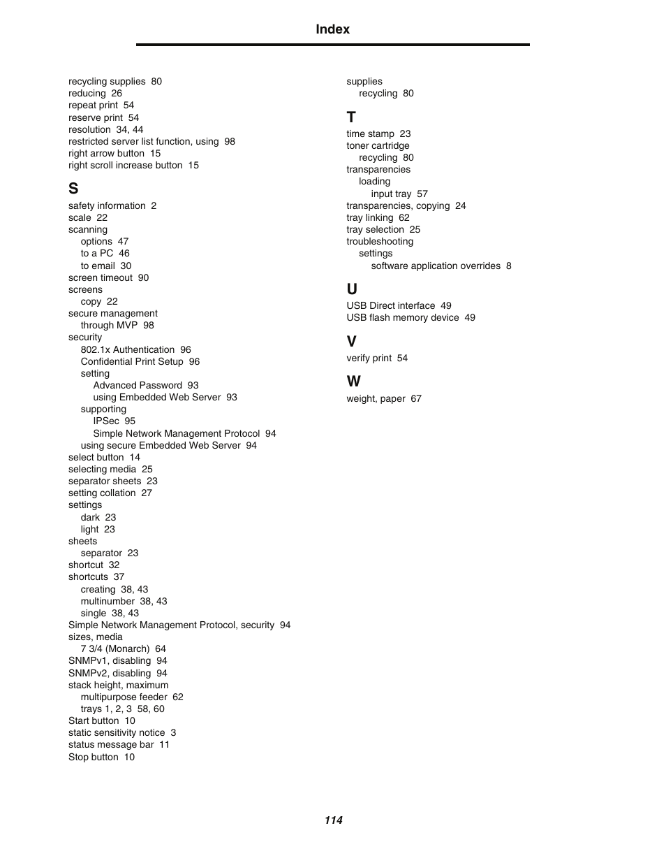 Lexmark C77x User Manual | Page 114 / 114