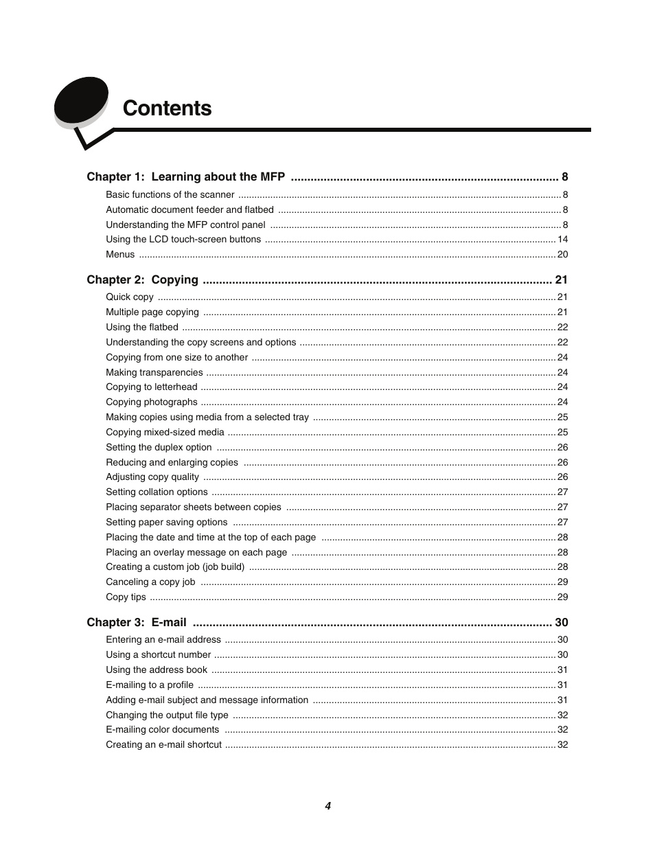 Lexmark C77x User Manual | Page 4 / 114