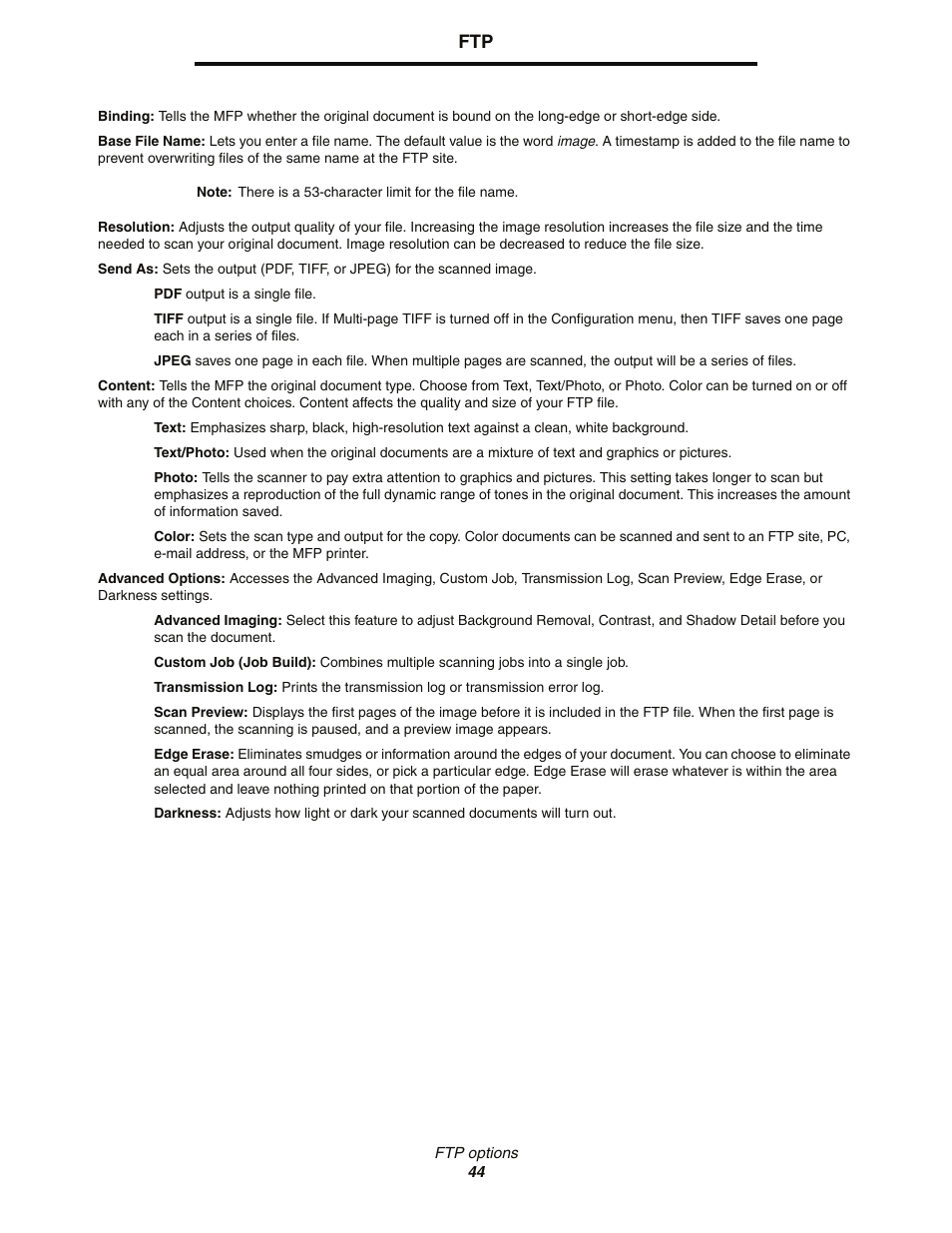 Lexmark C77x User Manual | Page 44 / 114