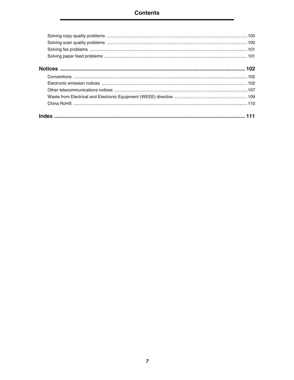 Lexmark C77x User Manual | Page 7 / 114