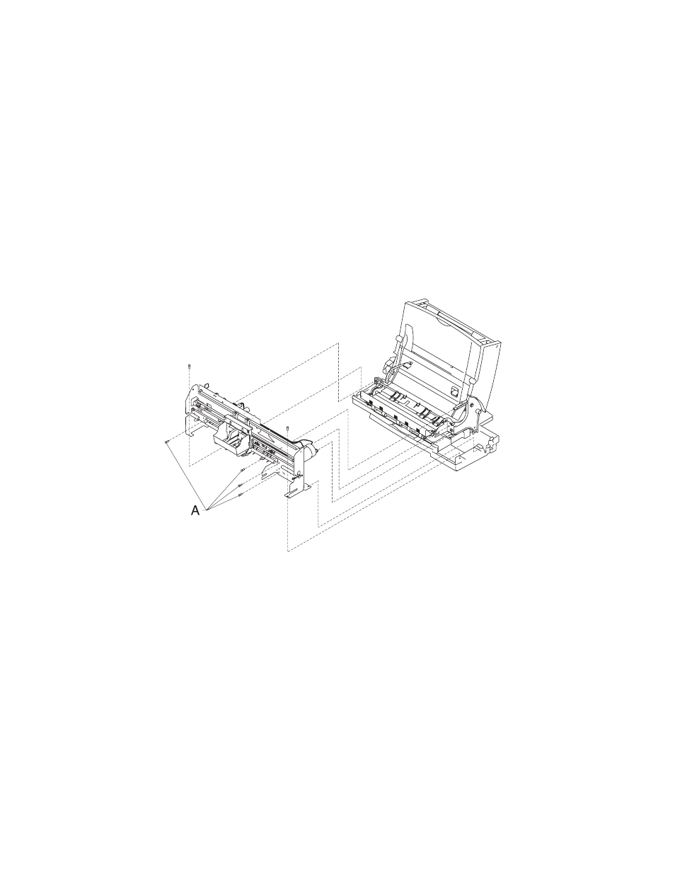 Carrier frame assembly removal, Carrier frame assembly removal -4 | Lexmark 4090-001 User Manual | Page 36 / 78