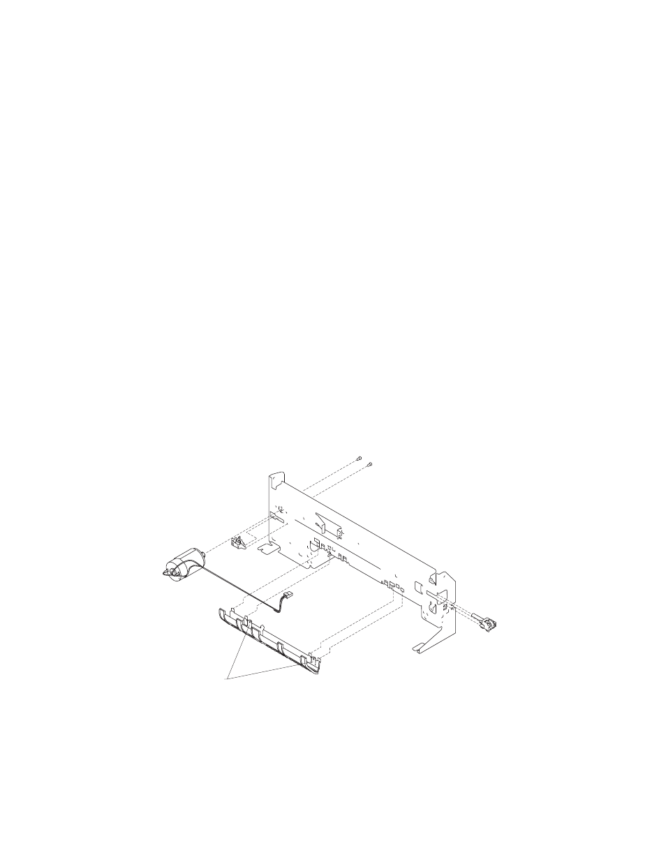 Paper feed motor removal, Paper guide and eof flag assembly removal | Lexmark 4090-001 User Manual | Page 46 / 78