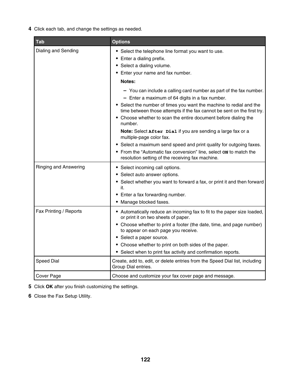 Lexmark 6500 Series User Manual | Page 122 / 223