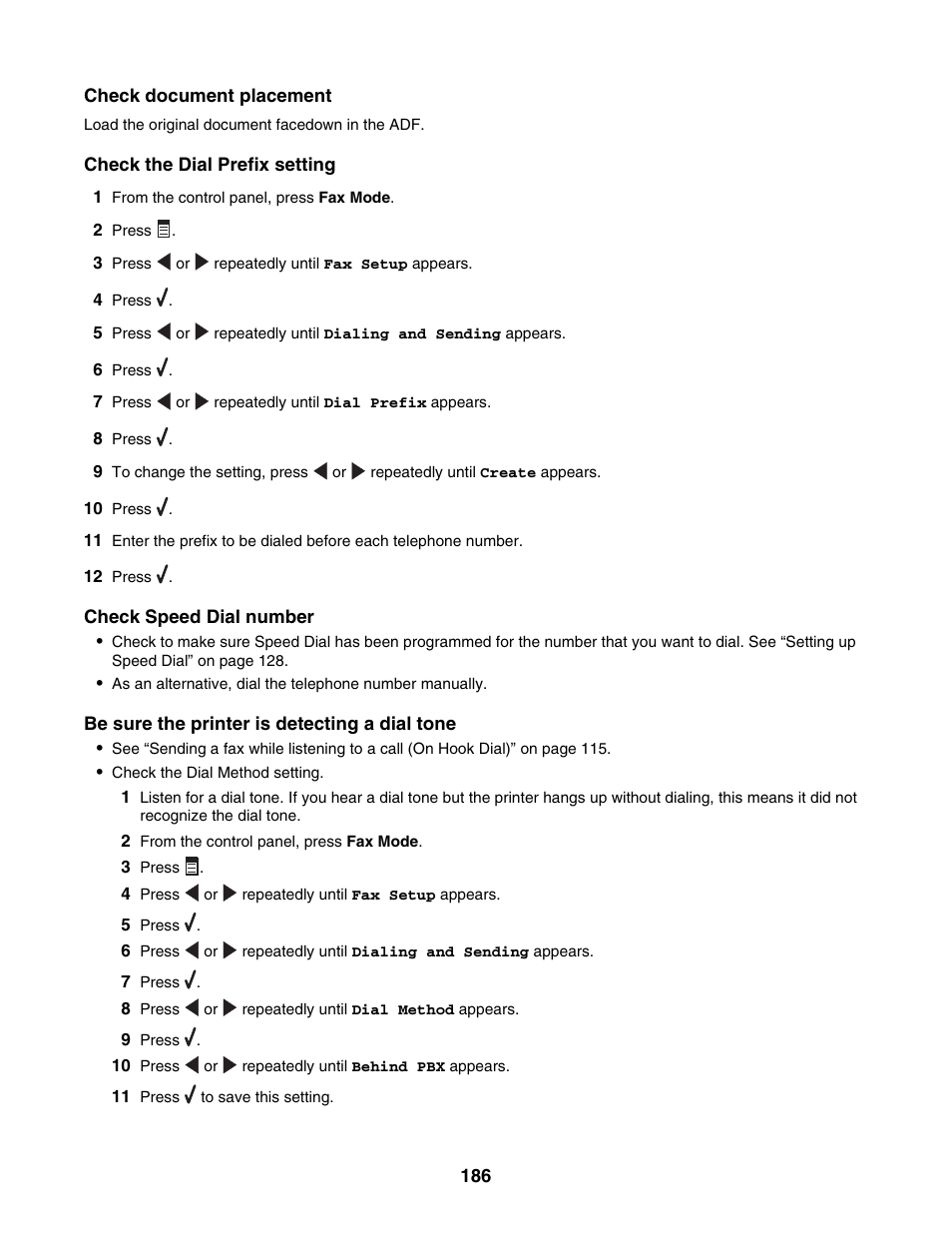 Lexmark 6500 Series User Manual | Page 186 / 223