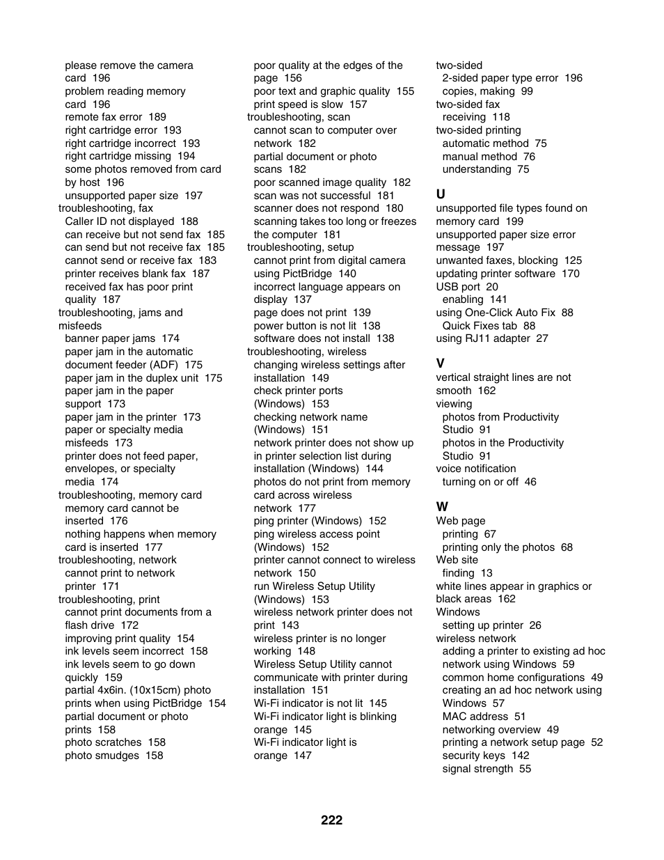 Lexmark 6500 Series User Manual | Page 222 / 223