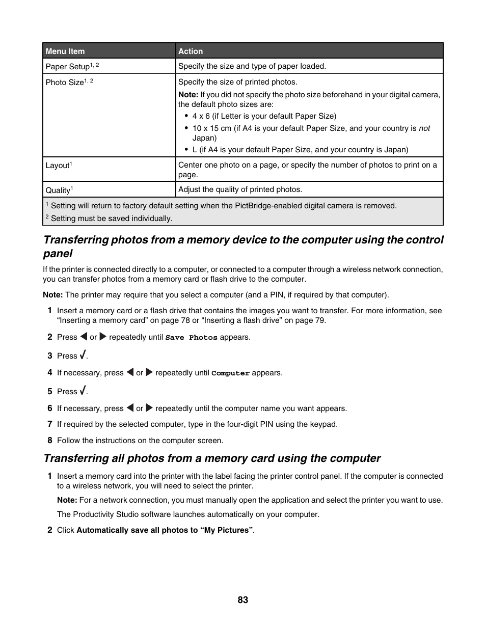 Lexmark 6500 Series User Manual | Page 83 / 223