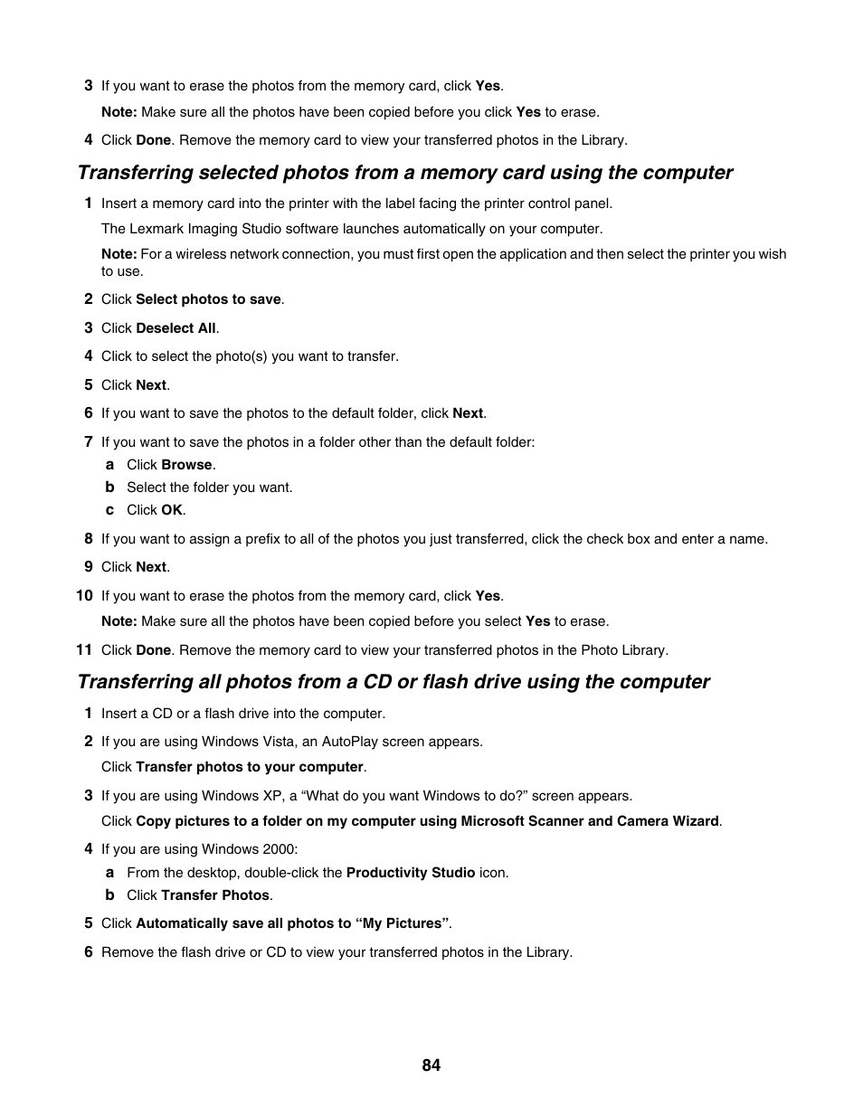 Lexmark 6500 Series User Manual | Page 84 / 223