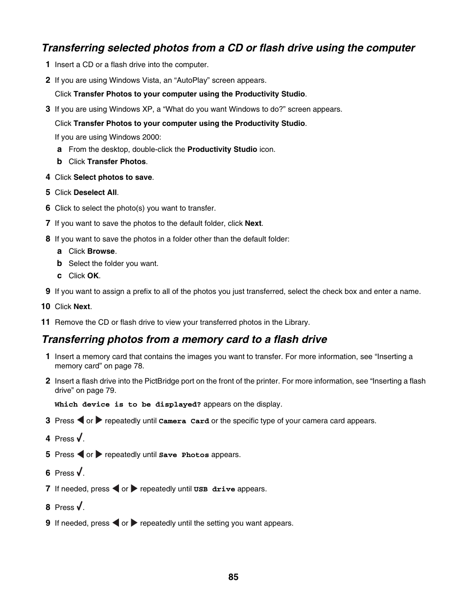 Lexmark 6500 Series User Manual | Page 85 / 223