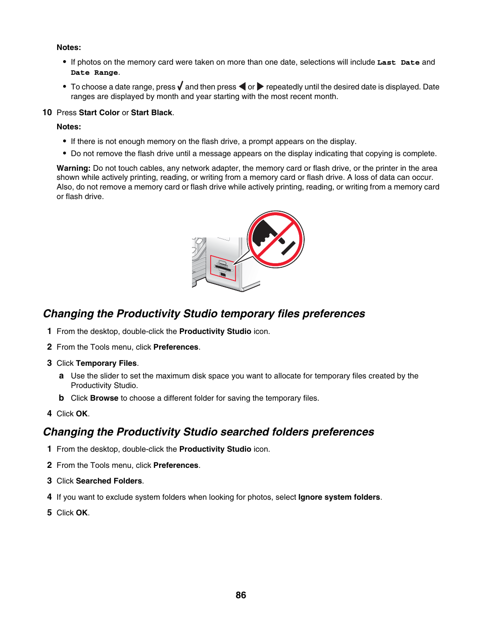 Lexmark 6500 Series User Manual | Page 86 / 223