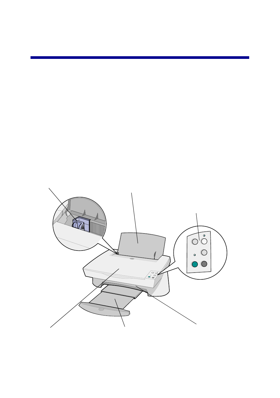 Learning about your all-in-one, Setting up your all-in-one, Understanding the parts of your all-in-one | Lexmark X75 User Manual | Page 5 / 35