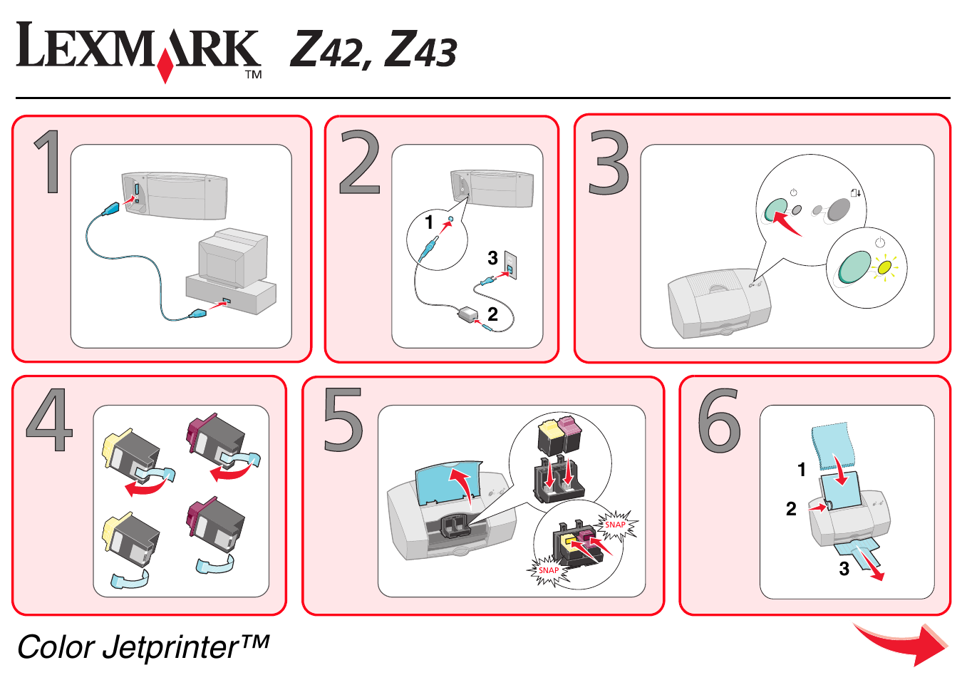 Lexmark Z42 User Manual | 2 pages