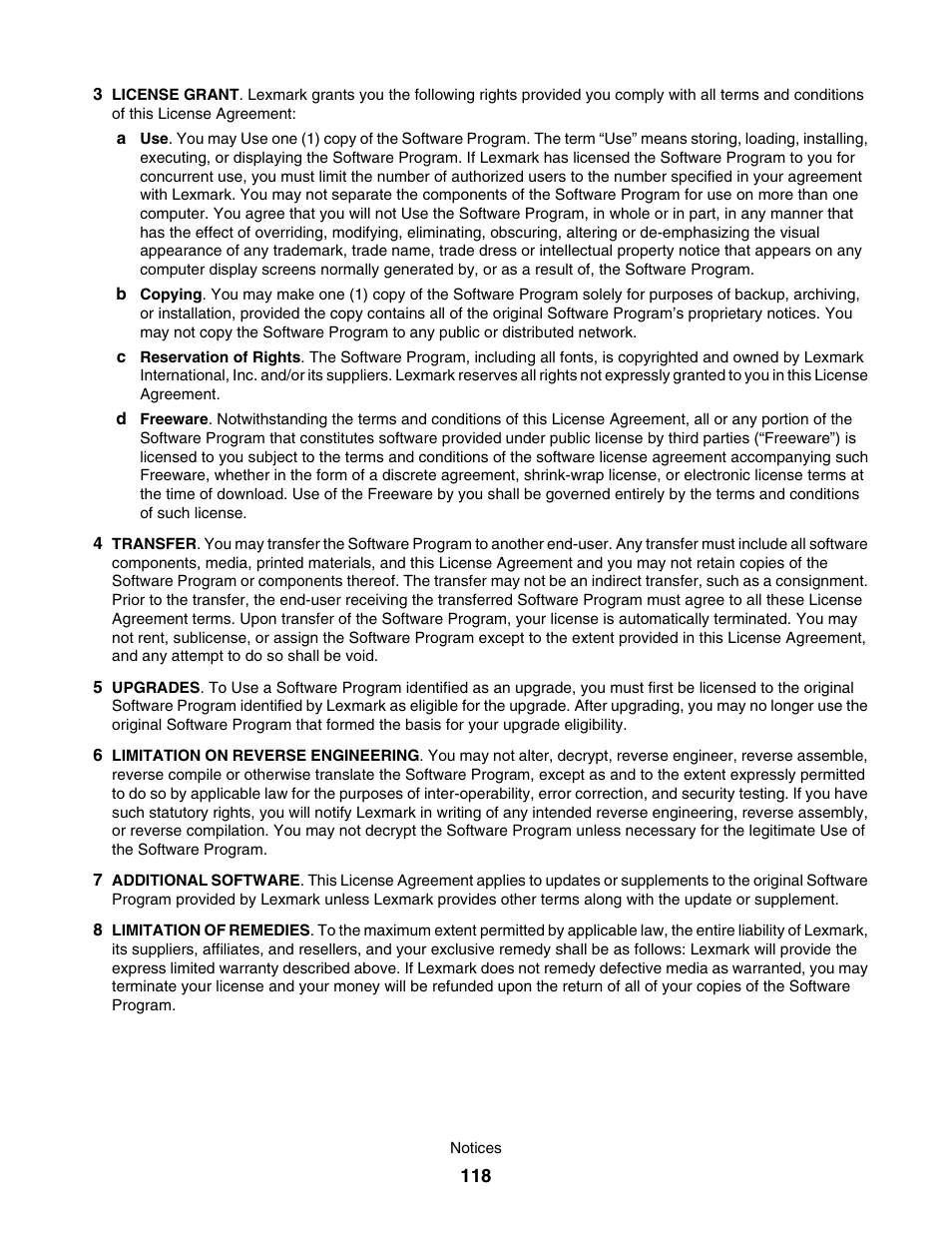 Lexmark 1500 User Manual | Page 118 / 124