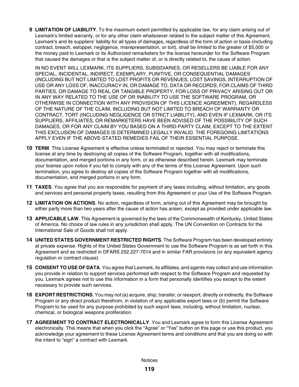 Lexmark 1500 User Manual | Page 119 / 124