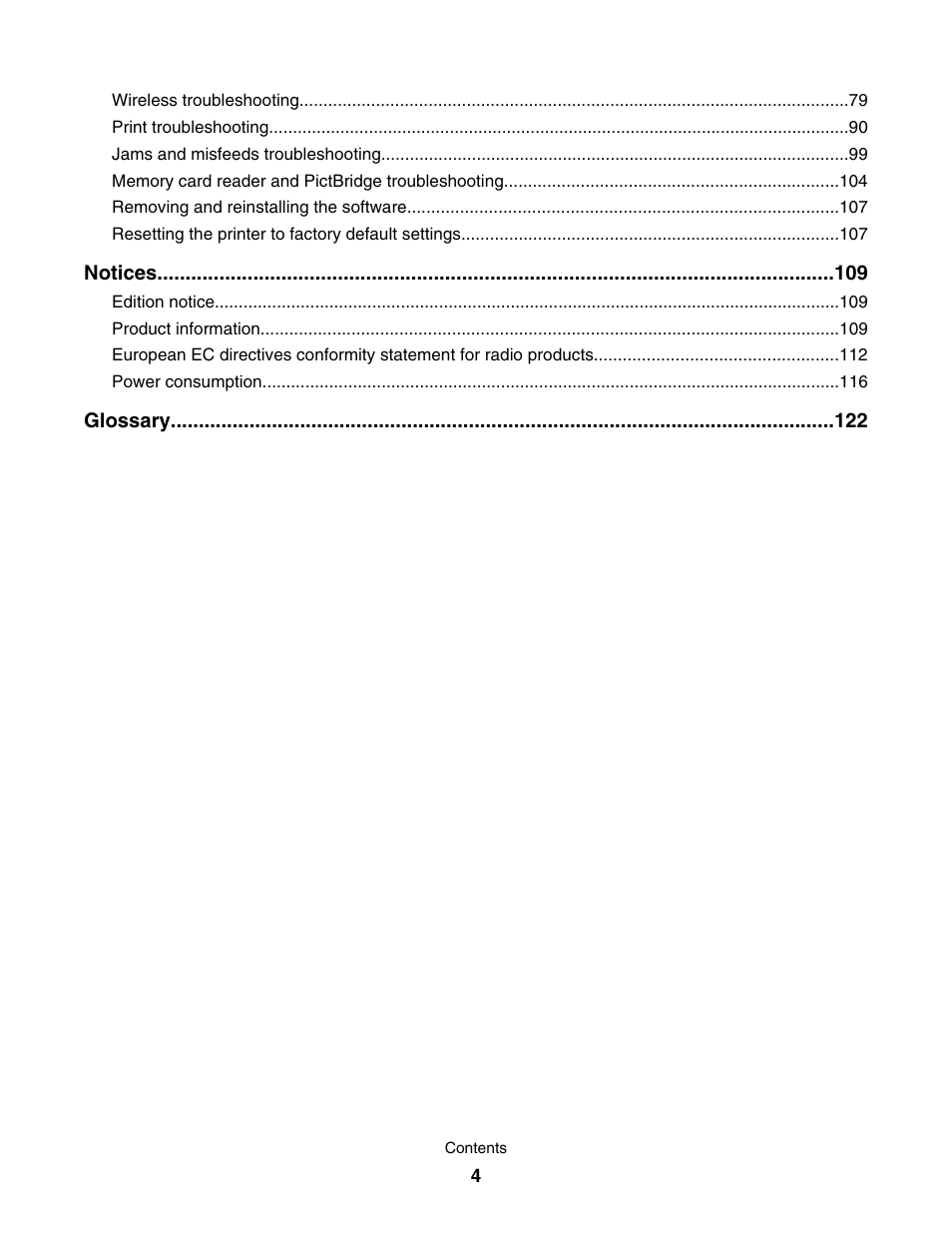 Lexmark 1500 User Manual | Page 4 / 124