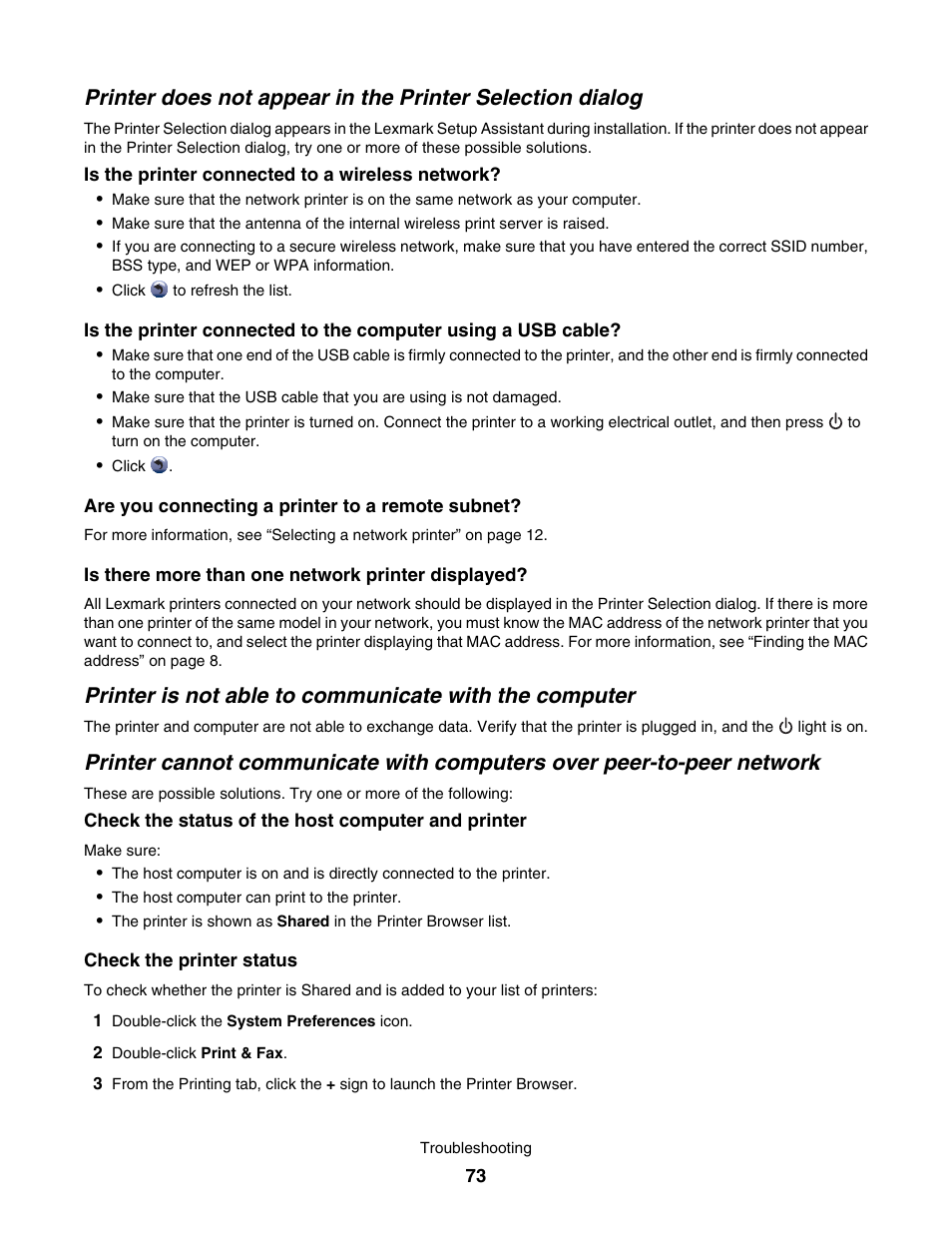Lexmark 1500 User Manual | Page 73 / 124