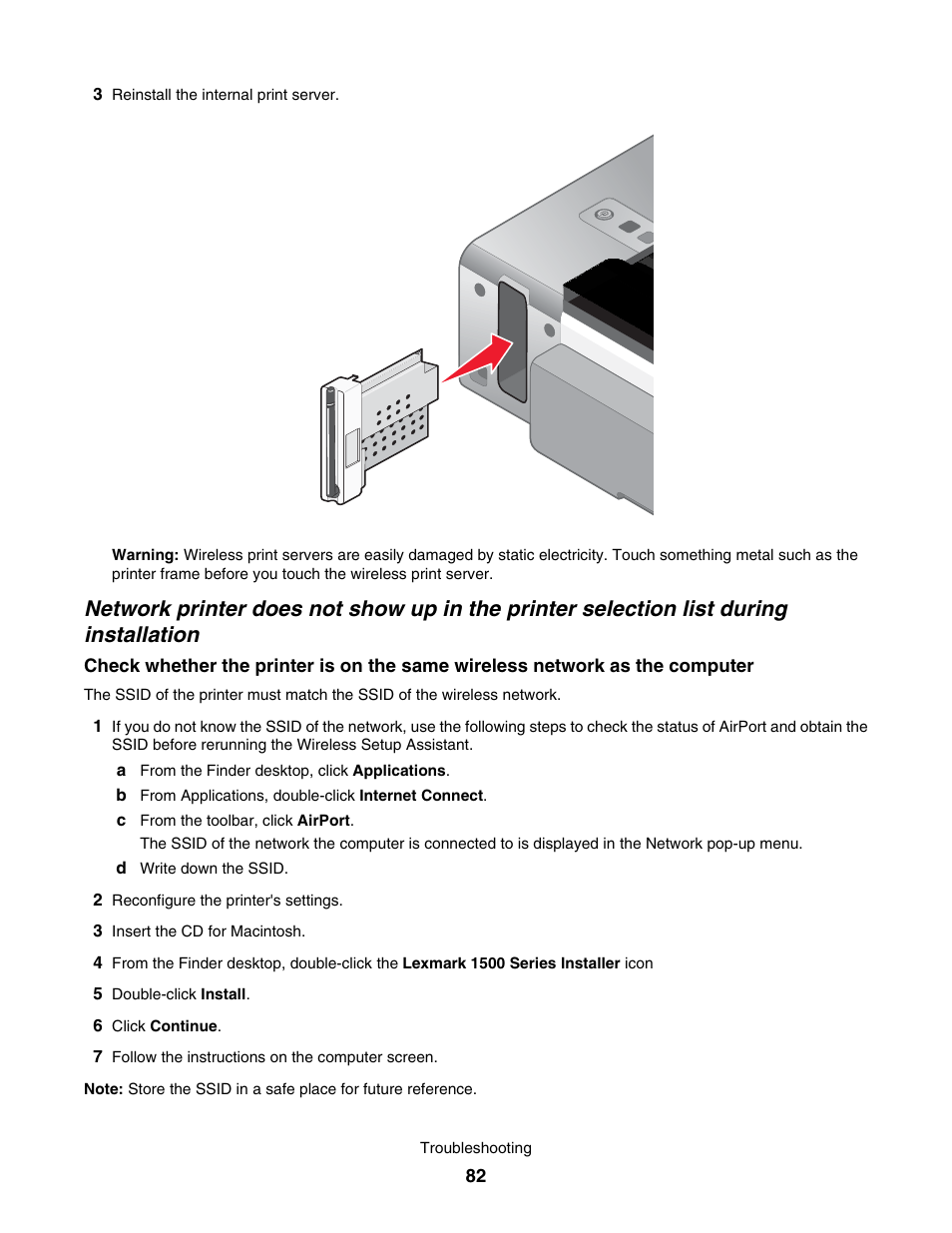 Lexmark 1500 User Manual | Page 82 / 124
