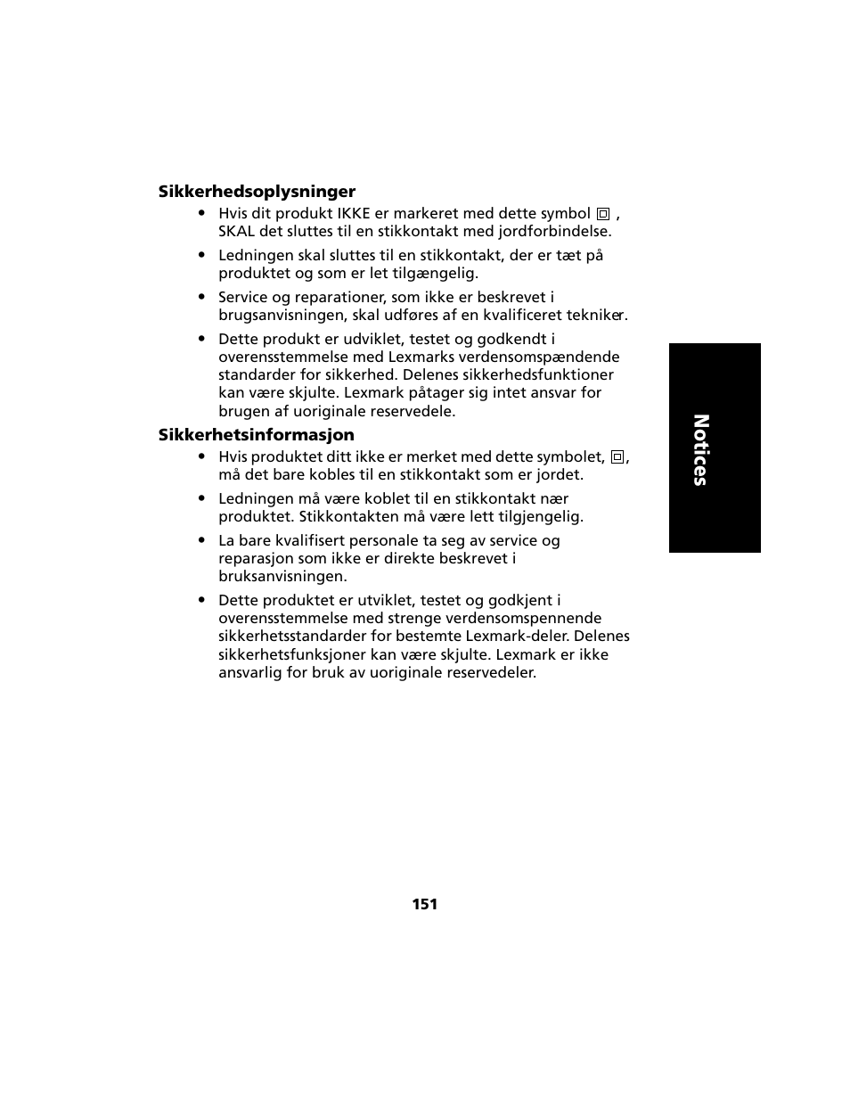Notices | Lexmark 2480 User Manual | Page 155 / 168