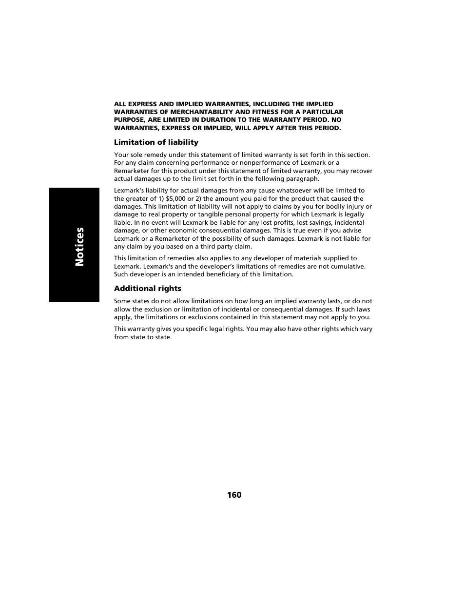 Notices | Lexmark 2480 User Manual | Page 164 / 168
