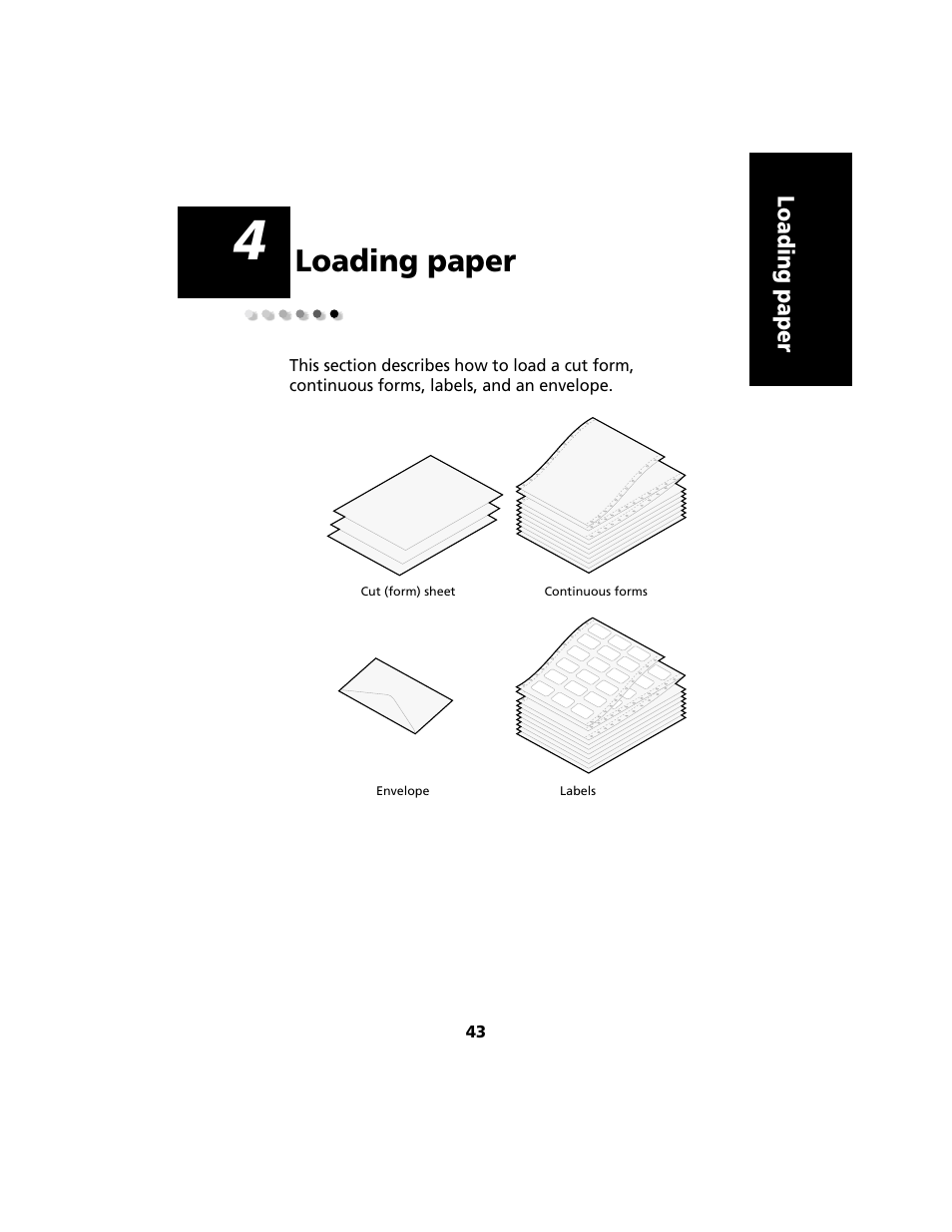 Loading paper, Chapter 4: loading paper | Lexmark 2480 User Manual | Page 47 / 168