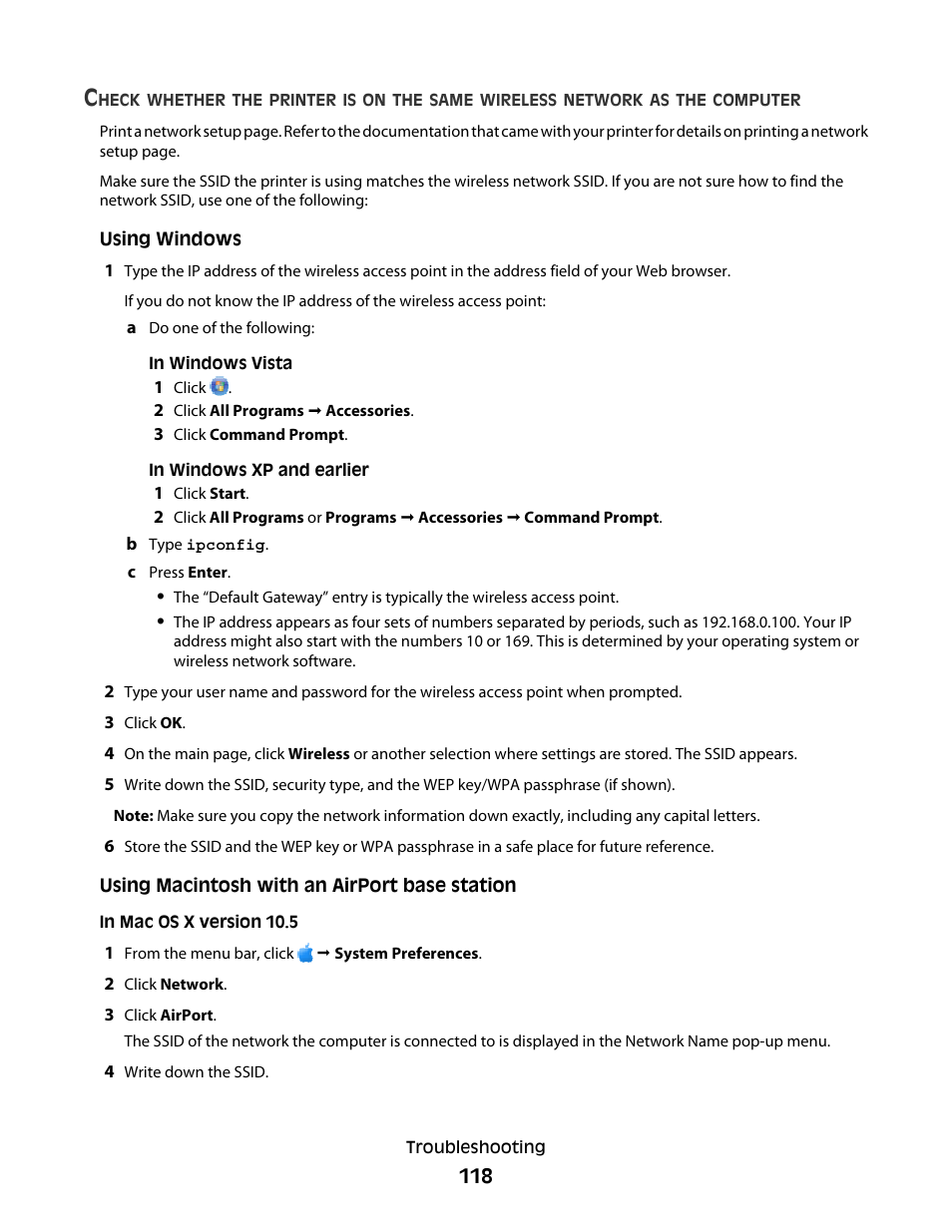 Lexmark 4900 Series User Manual | Page 118 / 149