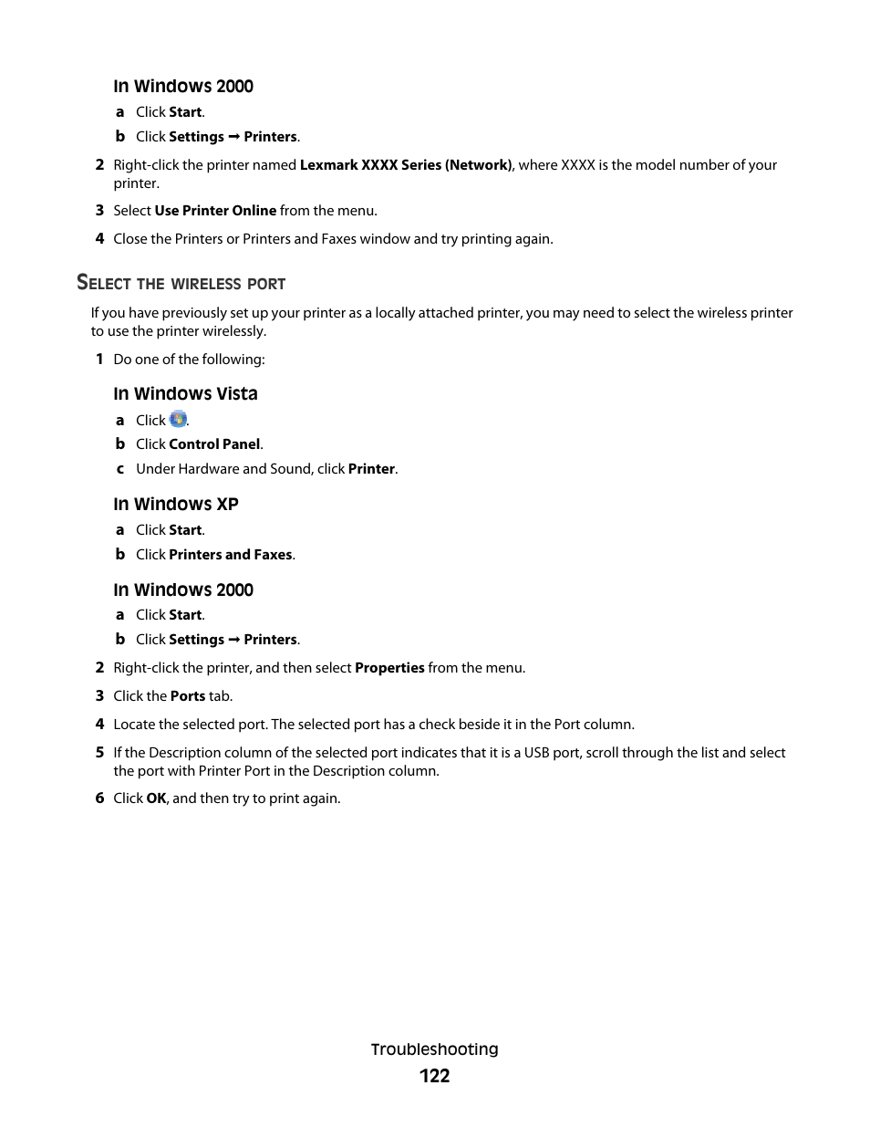 Lexmark 4900 Series User Manual | Page 122 / 149