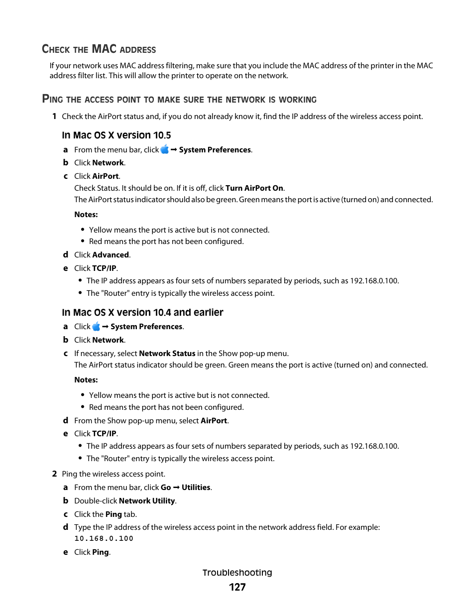 Lexmark 4900 Series User Manual | Page 127 / 149