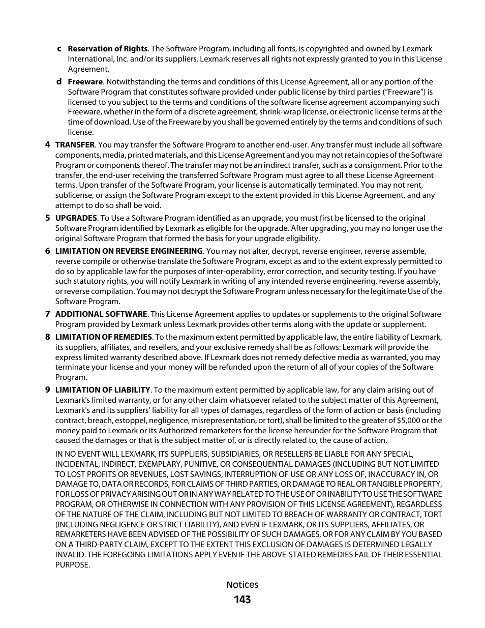 Lexmark 4900 Series User Manual | Page 143 / 149