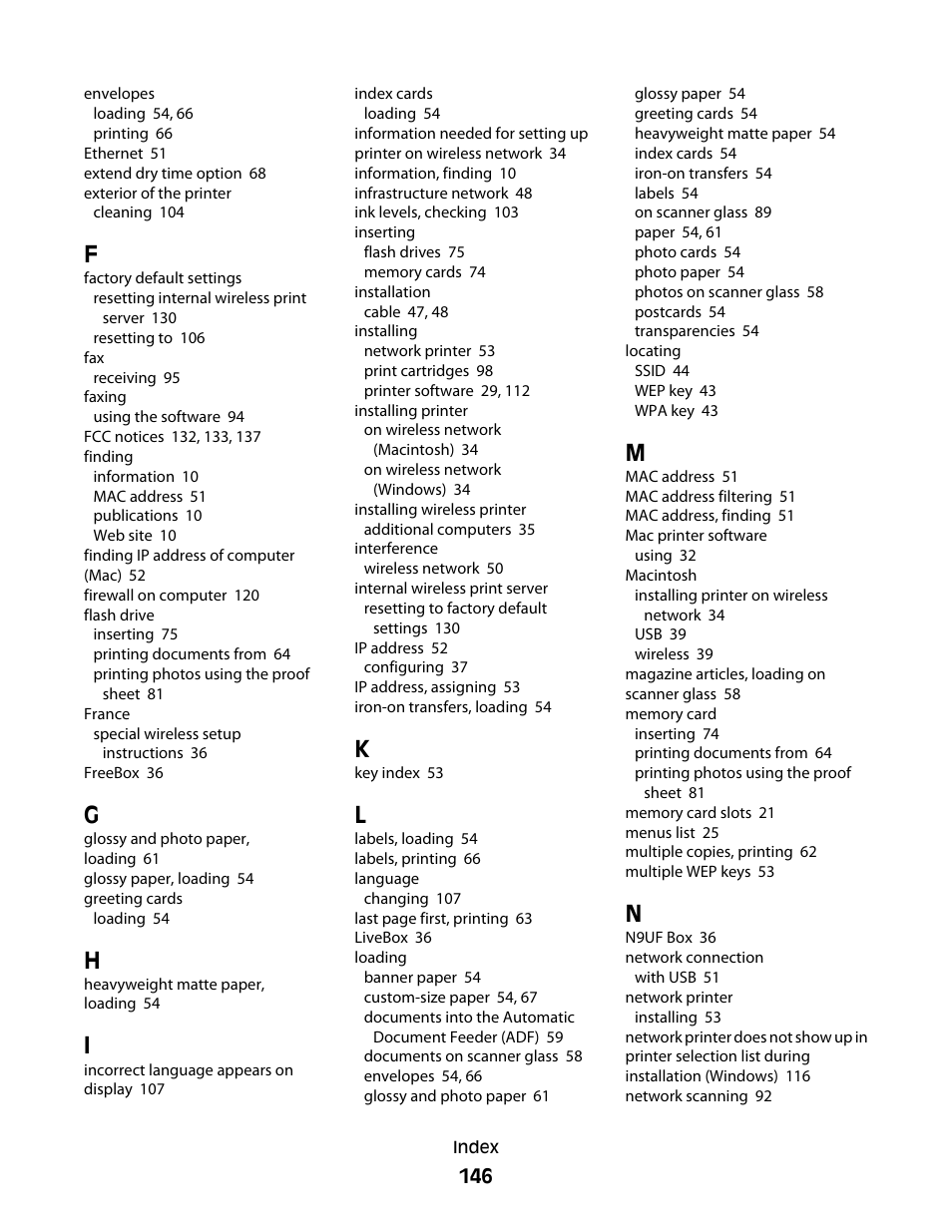 Lexmark 4900 Series User Manual | Page 146 / 149