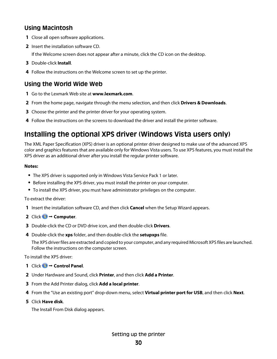 Lexmark 4900 Series User Manual | Page 30 / 149