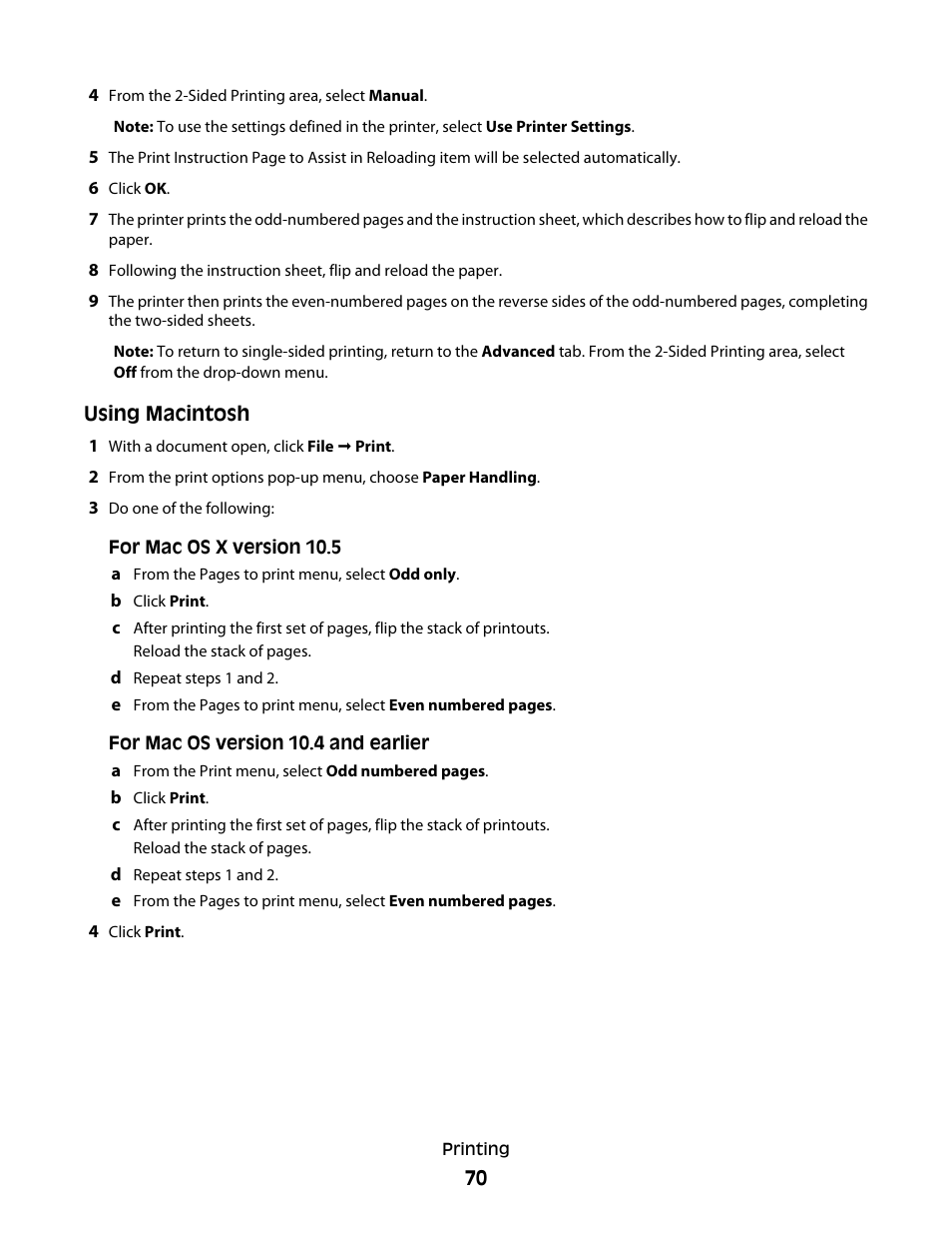 Lexmark 4900 Series User Manual | Page 70 / 149