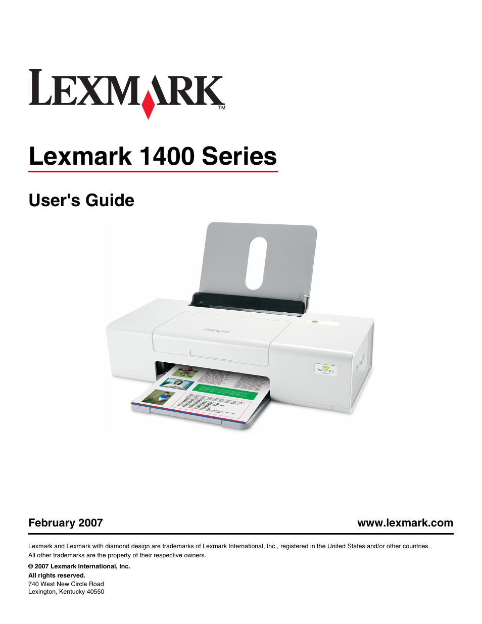 Lexmark 1400 Series User Manual | 53 pages