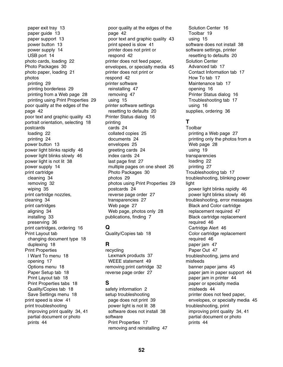 Lexmark 1400 Series User Manual | Page 52 / 53