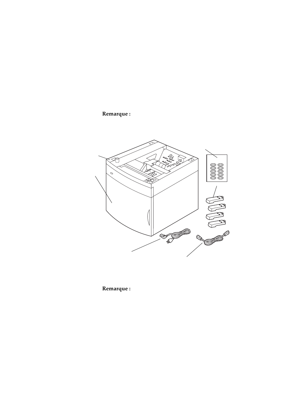 Déballage du tiroir 2000 feuilles | Lexmark 2000-Sheet Drawer Optra T User Manual | Page 58 / 164