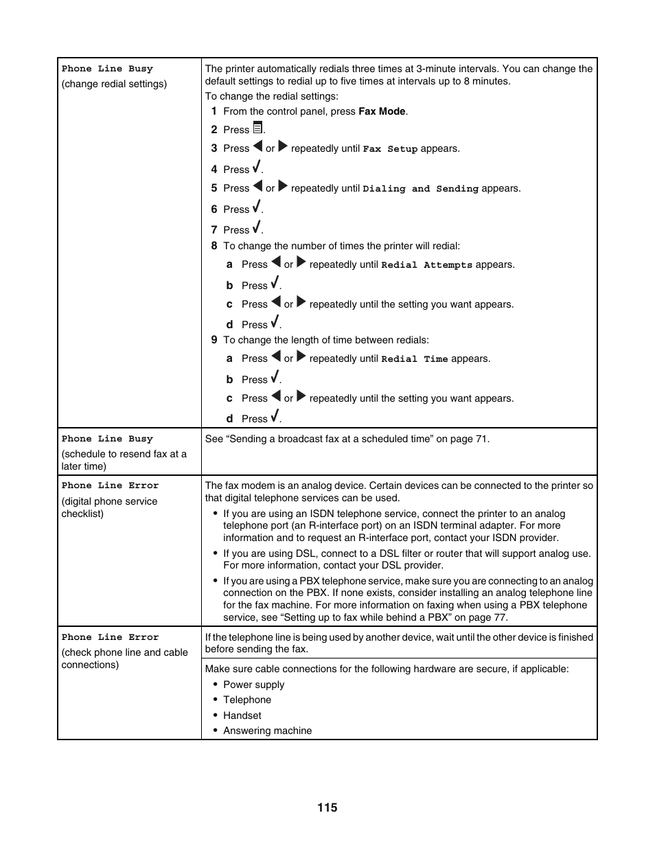 Lexmark 5400 User Manual | Page 115 / 127