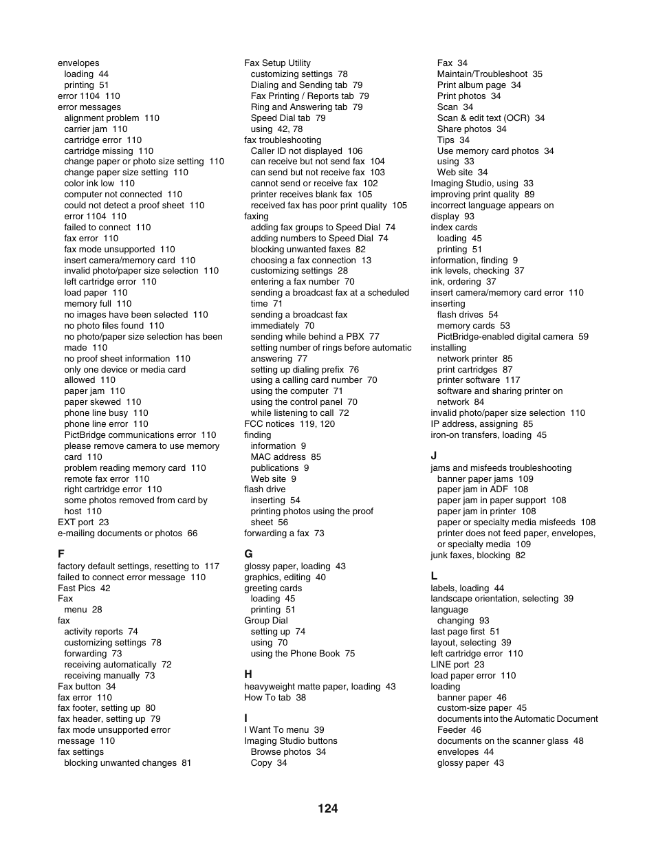 Lexmark 5400 User Manual | Page 124 / 127